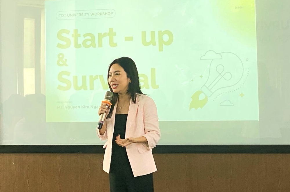 Ms. Nguyen Kim Ngan passionately sharing her start-up journey.