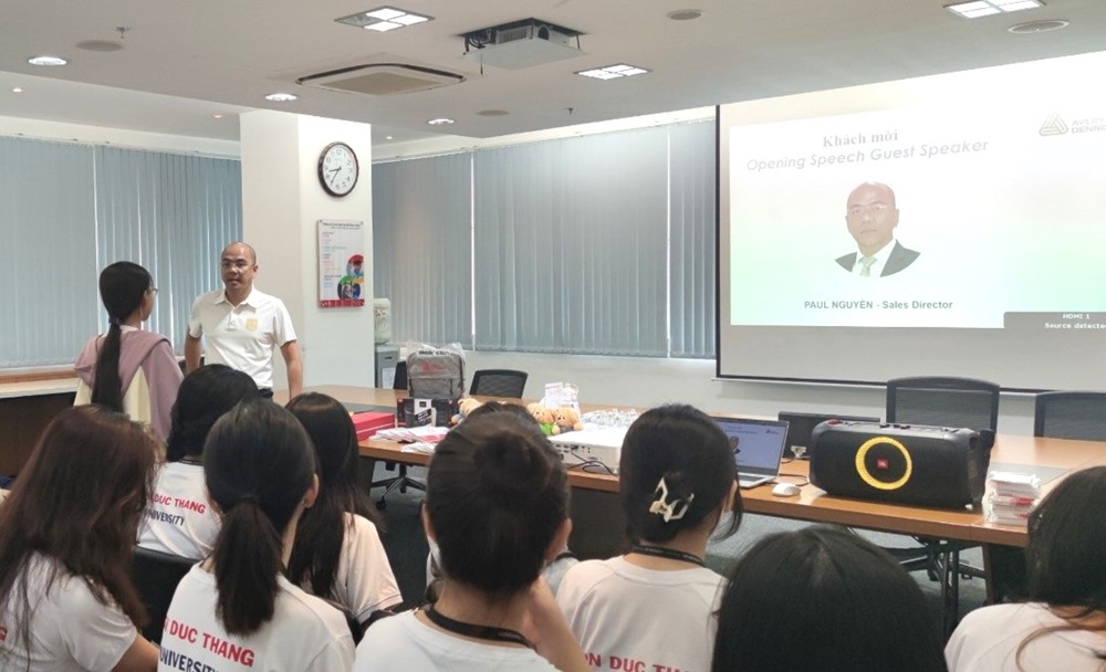 Students were introduced to the company.